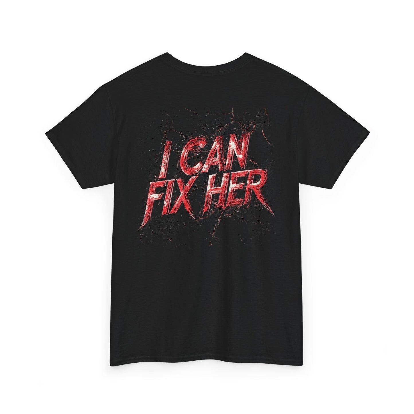 BC 'I CAN FIX HER' RED LOGO TEE