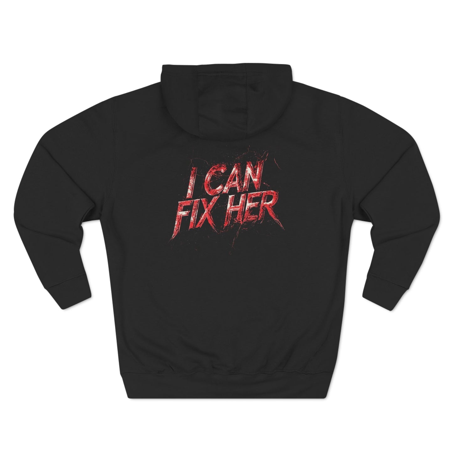 BC 'I CAN FIX HER' RED LOGO HOODED