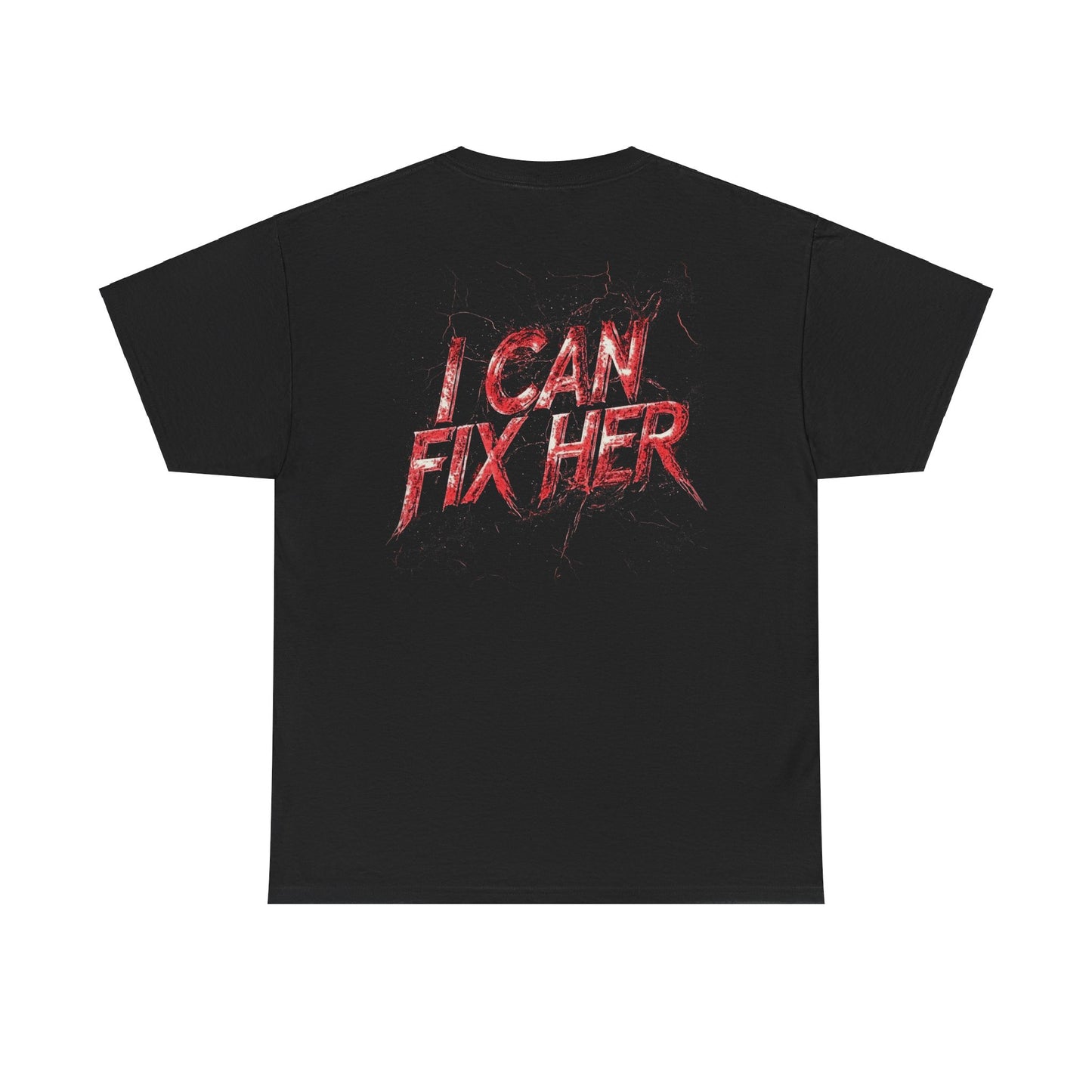 BC 'I CAN FIX HER' RED LOGO TEE